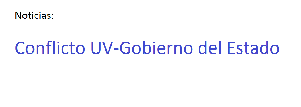 Imagen Conflicto UV-Gobierno del Estado